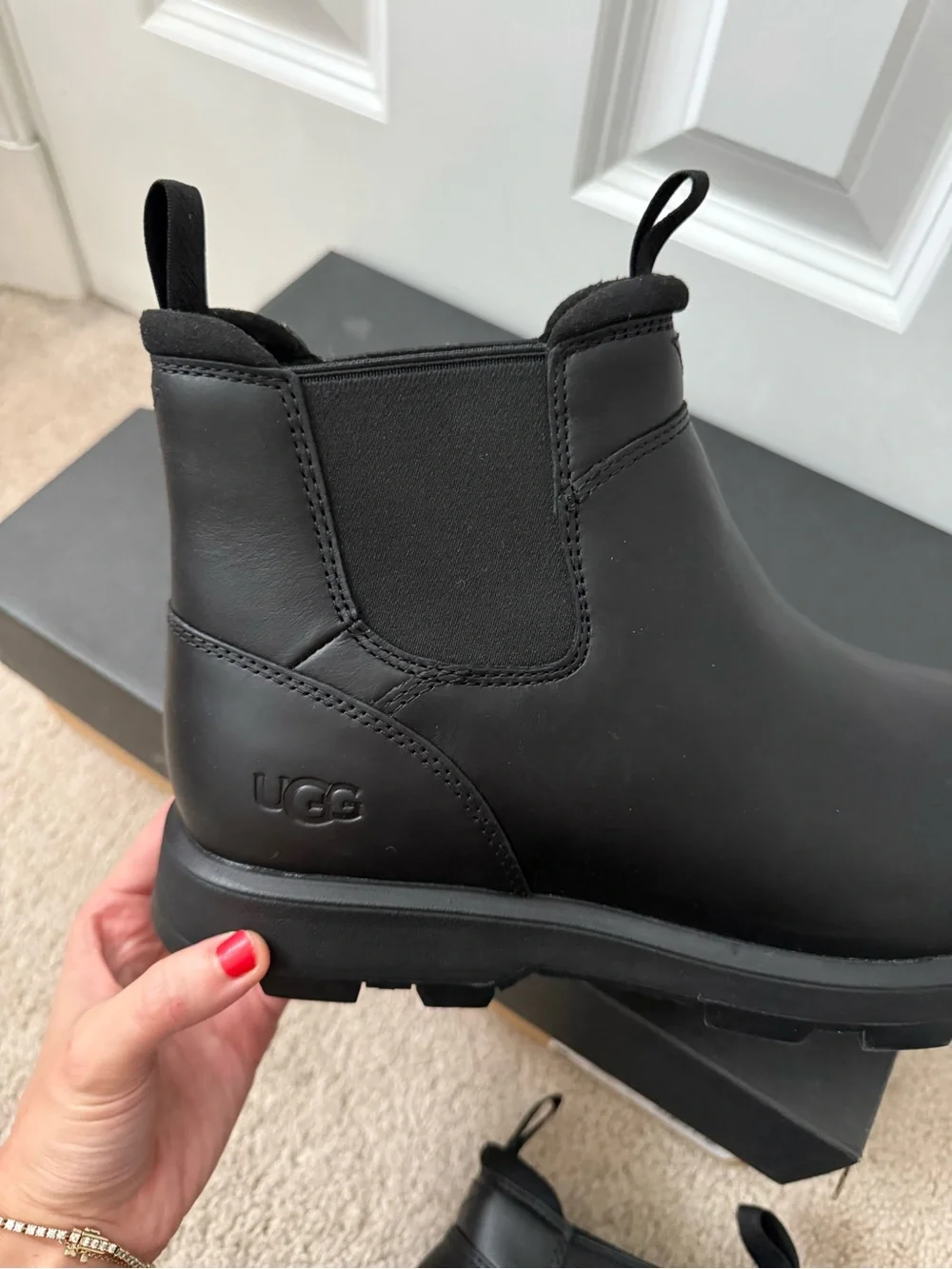 UGG Men's Waterproof Hillmont Chelsea Boots in Black